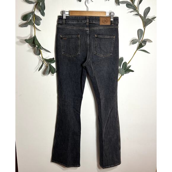 ba&sh Washed Black Bootcut Jeans - Picture 3 of 6